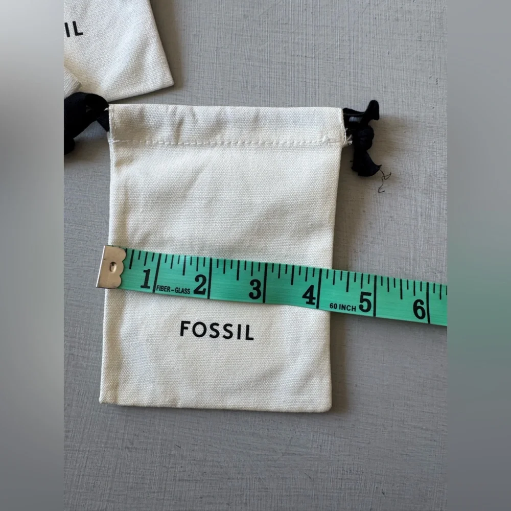 NWT Fossil Small Canvas Bags Set x4